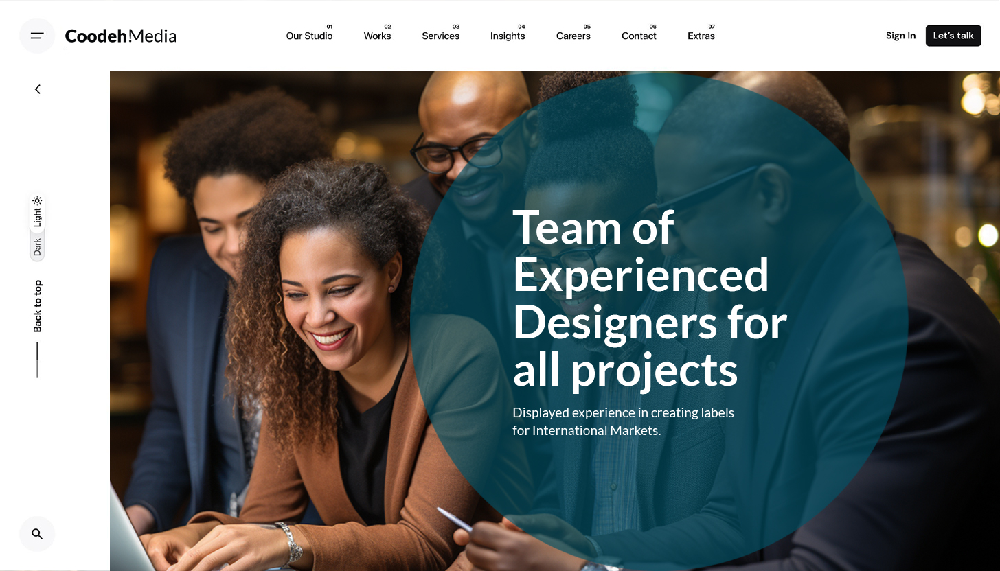 Brand strategy work displayed on a laptop